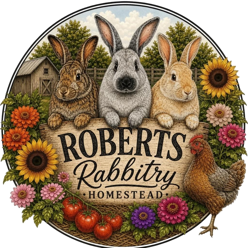 Roberts Rabbitry Homestead Logo